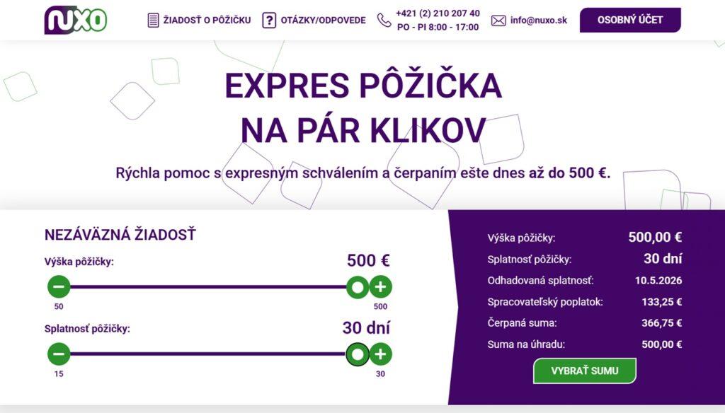 expresná pôžička do 5 minút
