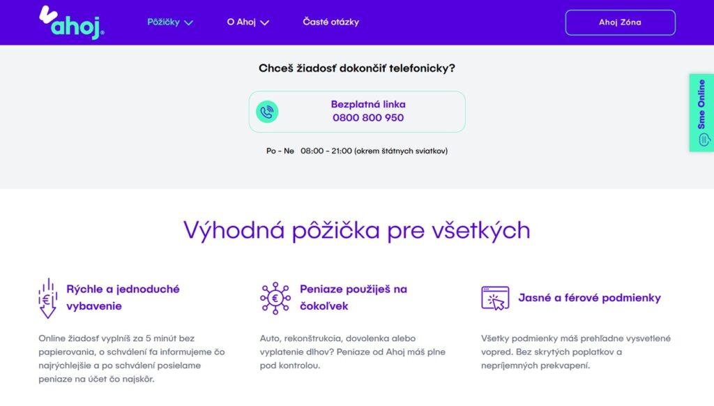 ahoj pôžička výhody a nevýhody