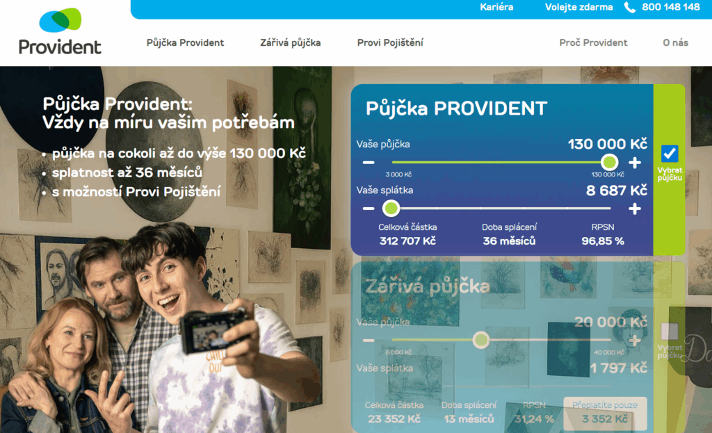 provident pozicka