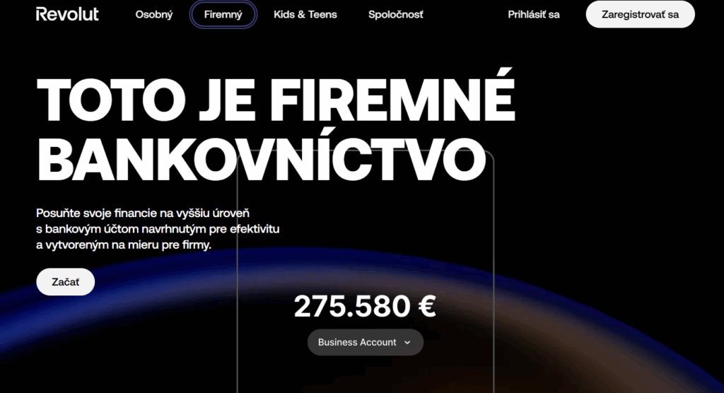 revolut pre firmy