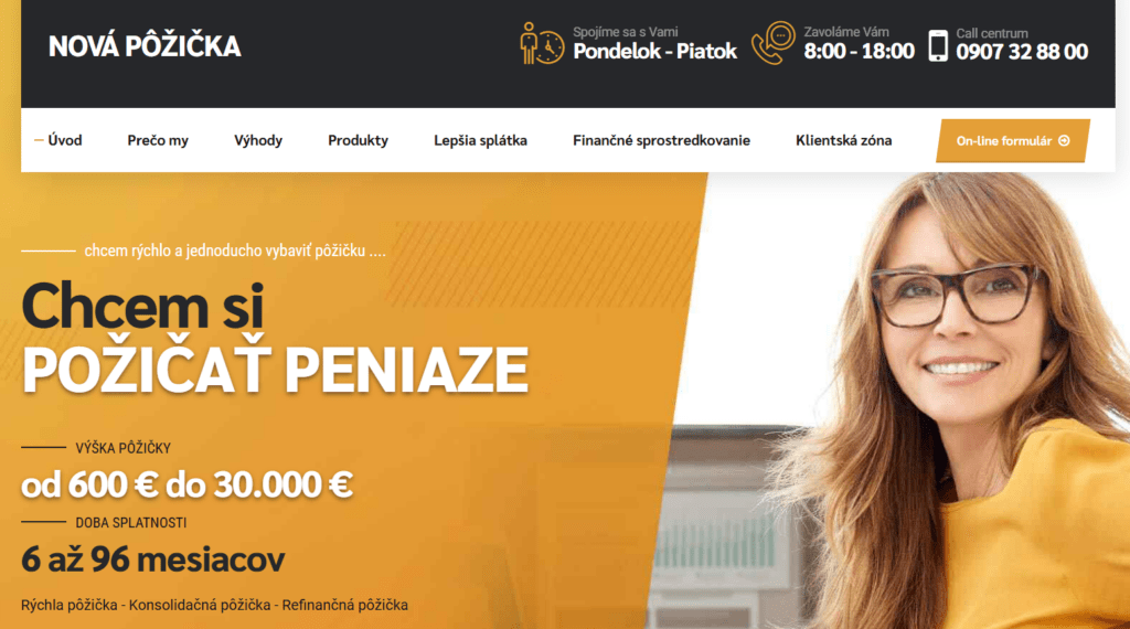 nové nebankové pôžičky