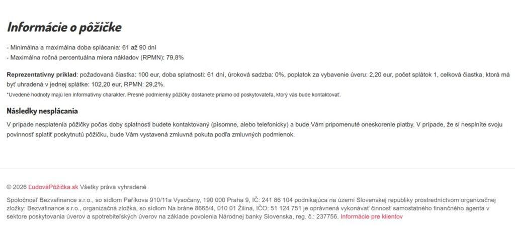 ľudová pôžička bez registra